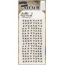 Tim Holtz Layered Stencil 4.125X8.5 - Stitched THS099