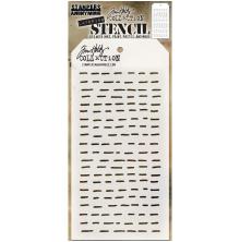 Tim Holtz Layered Stencil 4.125X8.5 - Dashes THS101