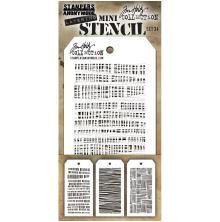 Tim Holtz Mini Layered Stencil Set 3/Pkg - Set 34