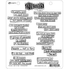 Dylusions Cling Stamps 8.5X7 - People...Not A Fan