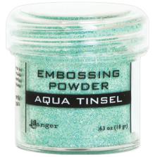 Ranger Embossing Powder - Aqua Tinsel