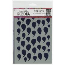 Dina Wakley MEdia Stencils 9X6 - Dollops