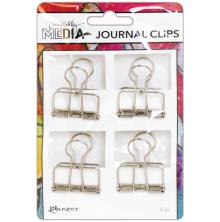 Dina Wakley MEdia Journal Clips 4/Pkg - Large