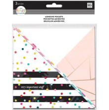 Me &amp; My Big Ideas BIG/CLASSIC Adhesive Pockets 3/Pkg - Rainbow UTGENDE