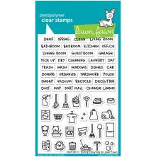 Lawn Fawn Clear Stamps 4X6 - Plan On It: Spring Cleaning LF1607