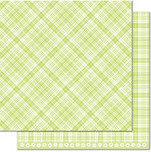 Lawn Fawn Perfectly Plaid Spring Double-Sided Cardstock 12X12-Lily Of The Valley