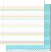 Lawn Fawn Really Rainbow Double-Sided Cardstock 12X12 - True Blue
