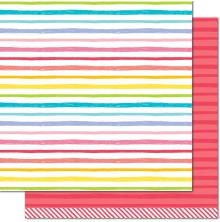 Lawn Fawn Really Rainbow Double-Sided Cardstock 12X12 - Ruby Red
