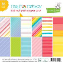 Lawn Fawn Petite Paper Pack 6X6 - Really Rainbow