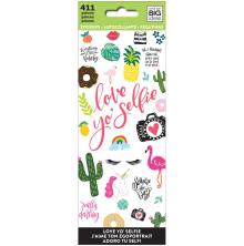 Me &amp; My Big Ideas Stickers 411/Pkg - Love Yo Selfie