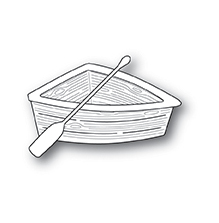 Poppystamps Die - Wooden Rowboat