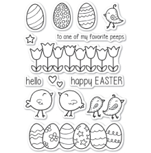 Poppystamps Clear Stamp - Easter Chicks