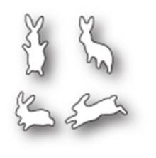 Poppystamps Die - Leaping Little Bunnies