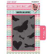 Uchi´s Animation Clear Stamps &amp; Grid Set - Butterflies UTGÅENDE
