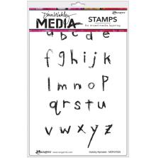 Dina Wakley MEdia Cling Stamps 6X9 - Scribbly Alphabet