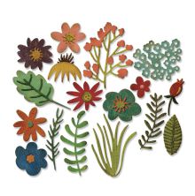 Tim Holtz Sizzix Thinlits Dies 17/Pkg - Funky Floral