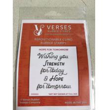 Verses Rubber Stamps - Hope For Tomorrow