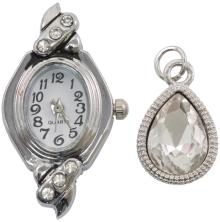 Tim Holtz Assemblage Charms 2/Pkg - Watch Face &amp; Droplet