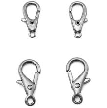 Tim Holtz Assemblage Clasps 4/Pkg Large - Silver Lobster Claws