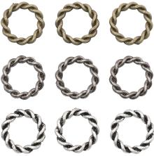 Tim Holtz Assemblage Links 9/Pkg - Braided Rings