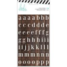 Heidi Swapp Hawthorne Alphabet Stickers 3/Pkg - Woodgrain UTGENDE