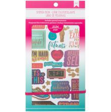 American Crafts 30 Page Stickers Book 4.75X9 - Fitness UTGENDE