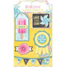 BoBunny Layered Chipboard - Summer Mood UTGENDE