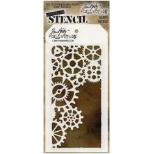 Tim Holtz Layered Stencil 4.125X8.5 - Gears THS052