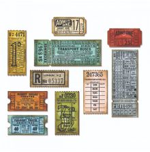 Tim Holtz Sizzix Thinlits Die Set 6PK - Ticket Booth