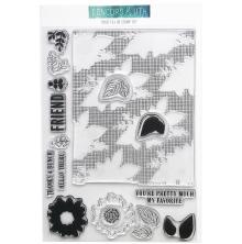 Concord &amp; 9th Clear Stamps 6X8 - Posie Fill-In