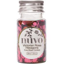 Tonic Studios Nuvo Confetti 35ml - Victorian Rose Hexagons 1063N