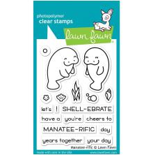 Lawn Fawn Clear Stamps 3X4 - Manatee-Rific LF1688