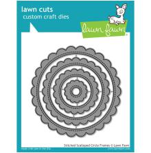 Lawn Fawn Dies - Stitched Scalloped Circle Frames LF1718