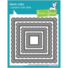 Lawn Fawn Dies - Stitched Scalloped Square Frames LF1720