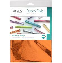 Gina K Designs Fancy Foil 6X8 12/Pkg - Dazzling Orange Holographic