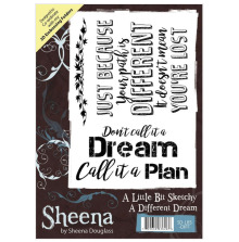 Sheena Douglass A Little Bit Sketchy A6 Stamp - A Different Dream UTGENDE