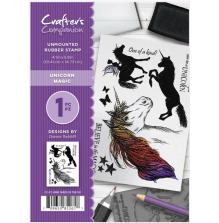 Crafters Companion A6 Rubber Stamp - Unicorn Magic