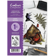 Crafters Companion A6 Rubber Stamp - Fairy Wishes