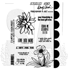 Wendy Vecchi Cling Stamps - Friendship &amp; Art