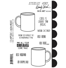 Wendy Vecchi Cling Stamps - Mug Art