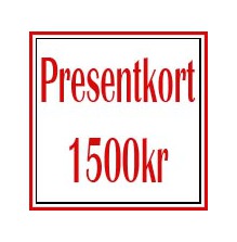 Presentkort 1500kr