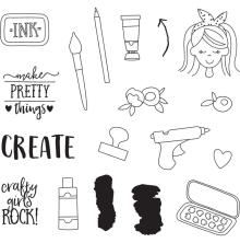 Simple Stories Carpe Diem Photopolymer Clear Stamps - Create It UTGENDE