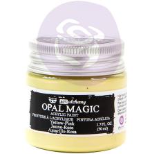 Prima Finnabair Art Alchemy Acrylic Paint 50ml - Opal Magic Yellow-Pink