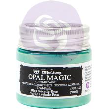 Prima Finnabair Art Alchemy Acrylic Paint 50ml - Opal Magic Teal-Pink