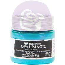 Prima Finnabair Art Alchemy Acrylic Paint 50ml - Opal Magic Teal-Blue