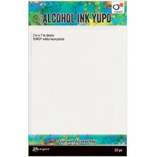 Tim Holtz Alcohol Ink Yupo Paper 144lb 10/Pkg 5X7 - White
