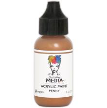 Dina Wakley MEdia Acrylic Paint 29ml - Metallic Penny