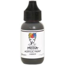 Dina Wakley MEdia Acrylic Paint 29ml - Umber