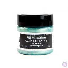 Prima Finnabair Art Alchemy Acrylic Paint 50ml - Sparks Mermaid Sparkle