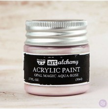 Prima Finnabair Art Alchemy Acrylic Paint 50ml - Opal Magic Aqua-Rose